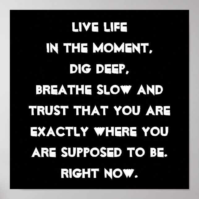 Póster Cita motivacional (Frente)