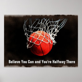 Póster Cita Motivacional Baloncesto