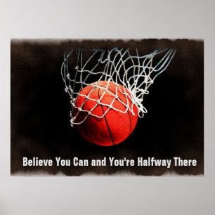 Póster Cita Motivacional Baloncesto