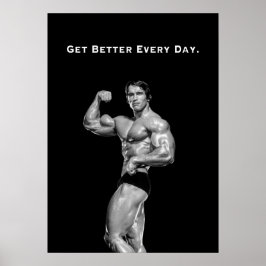 Póster Cita Motivacional de Arnold Schwarzenegger