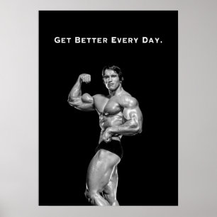 Póster Cita Motivacional de Arnold Schwarzenegger