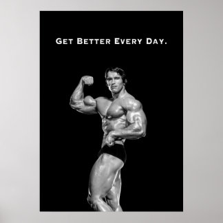 Póster Cita Motivacional de Arnold Schwarzenegger