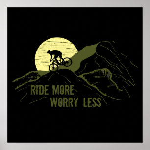 Póster Cita motivacional de ciclismo de montaña - Ciclism