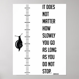 Póster Cita motivacional de Confucio