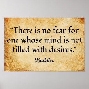 Póster Cita motivacional de Gautama Buddha