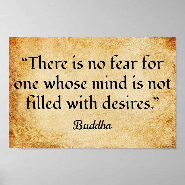 Póster Cita motivacional de Gautama Buddha (Frente)