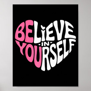 Póster Cita Motivacional De Inspiración Cree En Ti Mismo