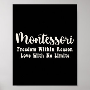 Póster Cita motivacional de Montessori, té del equipo Mon
