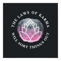 Cita motivacional de White Lotus Karma Carbón
