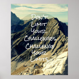 Póster Cita motivacional: desafía tus límites