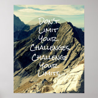 Póster Cita motivacional: desafía tus límites