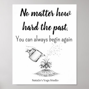 Póster Cita Motivacional Éxito Salud Mental
