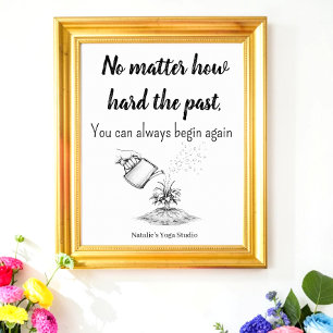 Póster Cita Motivacional Éxito Salud Mental