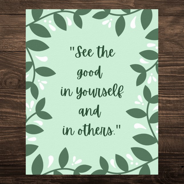 Póster Cita motivacional inspirada en la naturaleza (Subido por el creador)