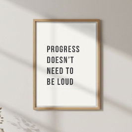 Póster Cita motivacional mínima y tranquila