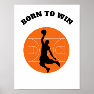 Póster Cita motivacional nacida para ganar Poster de balo