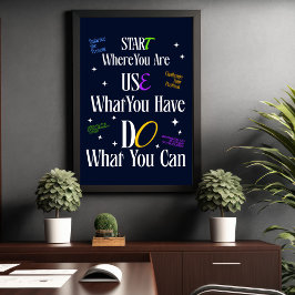 Póster Cita motivacional - Poster de inspiración Minimali