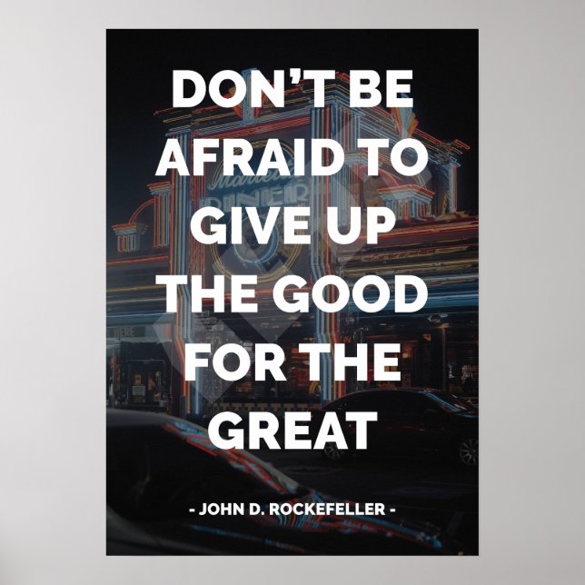 Póster Cita motivacional y Inspiradora (Frente)