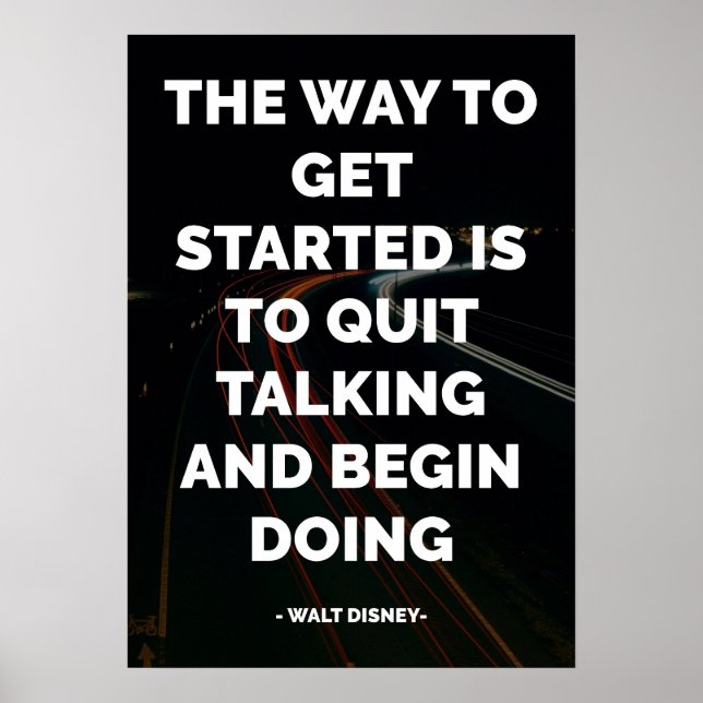 Póster Cita motivacional y Inspiradora (Frente)