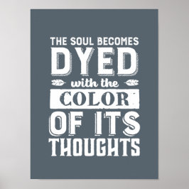 Póster Cita motivadora color tu bonito alma