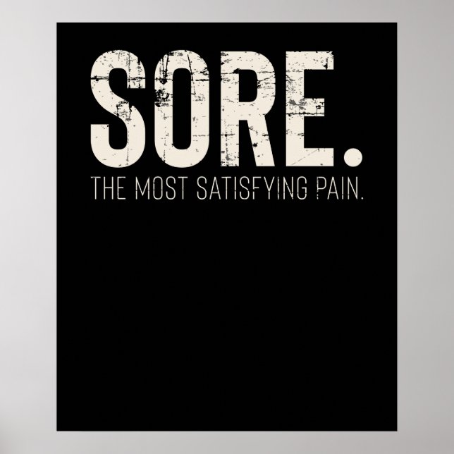 Póster Cita motivadora de entrenamiento de gimnasio (Frente)