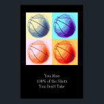 Póster Cita motivadora estilo pop Art Poster de baloncest<br><div class="desc">Me Encanta Este Juego. Popular Deportes - Imagen de la pelota de baloncesto.</div>