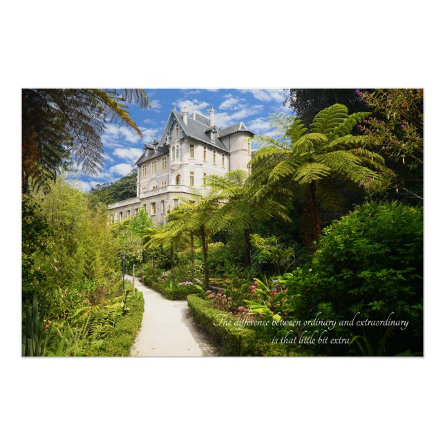 Póster Cita motivadora - Sintra Portugal (Anverso)