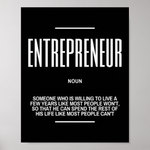 Póster Cita Motivadora Sobre El Emprendedor