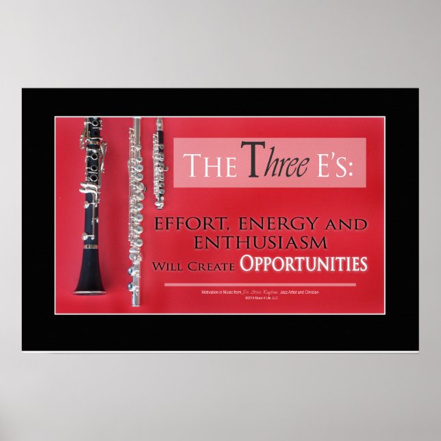 Póster Cita musical - Citas de liderazgo motivacionales (Frente)