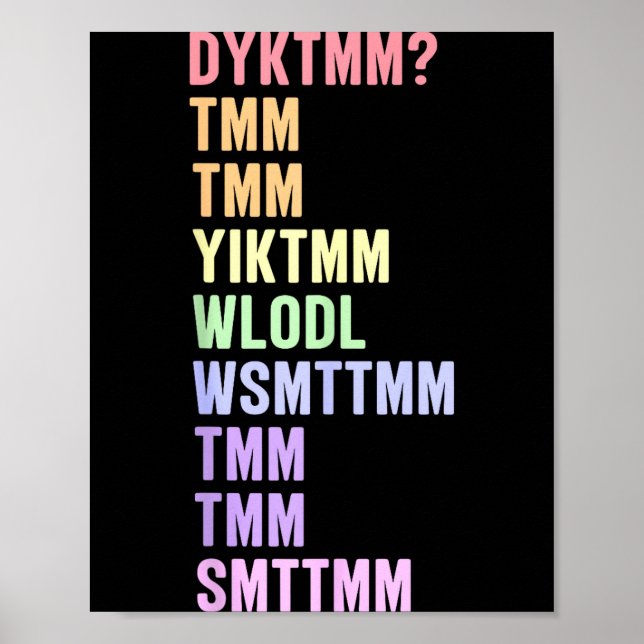 Póster Cita Nostálgica de Do Know Muffin Dyktmm (Frente)