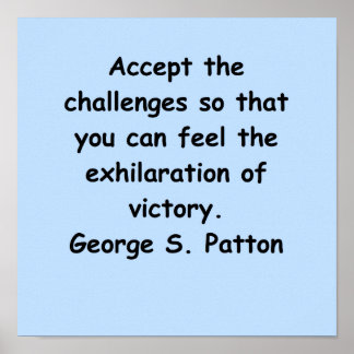 Póster cita patton de george