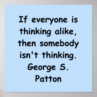 Póster cita patton de george