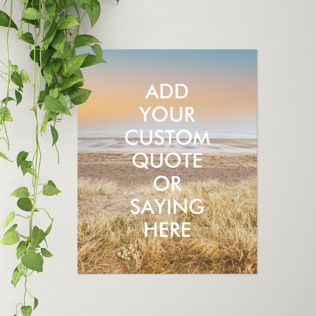 Póster Cita personalizada de Beach Landscape (Subido por el creador)