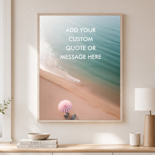 Póster Cita Personalizada – Océano de Ensueño en la Playa
