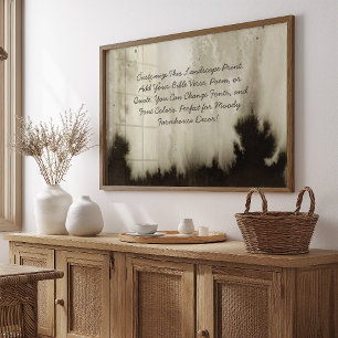 Póster Cita personalizado Añadir una acuarela biblia vers