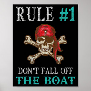 Póster Cita pirata divertida Tampa Gasparilla Crossbone D