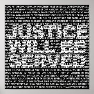 Póster Cita política de Jack Smith contra Trump