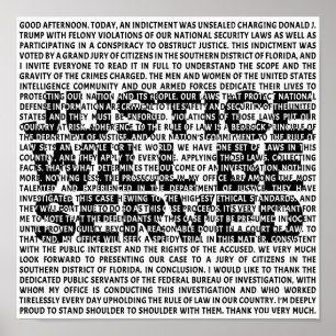 Póster Cita política de Jack Smith contra Trump P