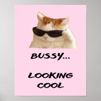 Póster Cita Poster Simple Rosa Para Los Amantes Del Gato
