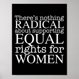 Póster Cita radical de mujer sobre los derechos de la muj