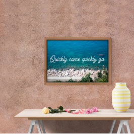 Póster Cita Rápidamente llega rápido ir poster oceánico