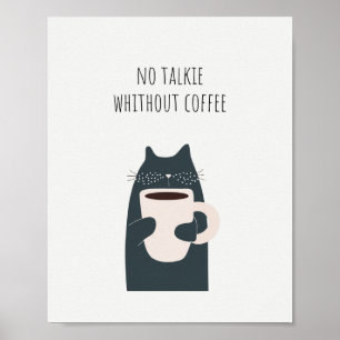 Póster Cita sin charla sin café