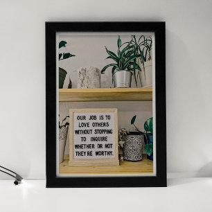 Póster Cita sobre amor y diseño de relaciones