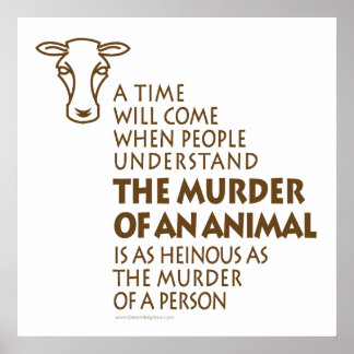 Póster Cita sobre derechos de los animales