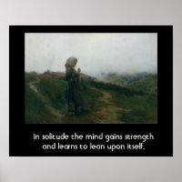 Cita sobre la soledad con una imagen introspectiva
