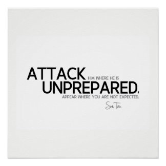 Póster CITA: Sun Tzu: Ataque sin preparación