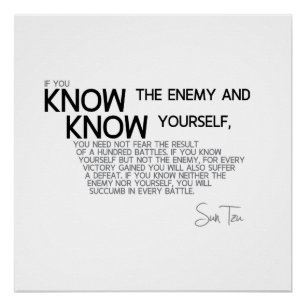 Póster CITA: Sun Tzu - Conoce a tu enemigo