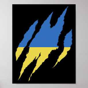 Póster Cita ucraniana Camiseta Ucrania Bandera Ucrania