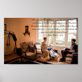 Póster Cita victoriana - naturaleza del hogar