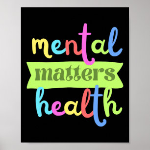 Póster Cita Vintage Problemas de Salud Mental Para Apoyo
